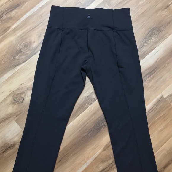 Lululemon Athletica High Waist Black Pants Size 10 - Picture 2 of 5